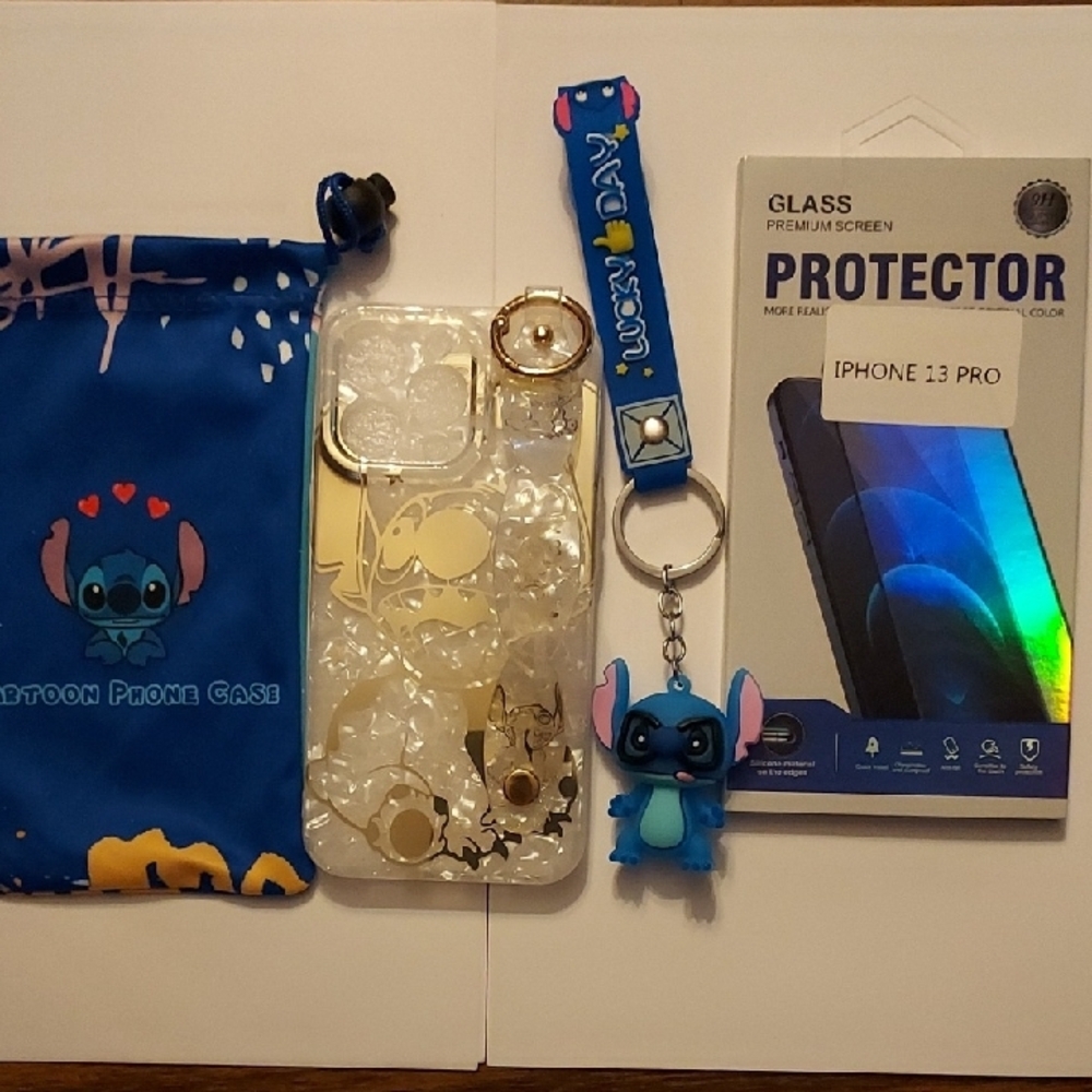 Stitch iPhone 13 Pro Case & Screen Protector for Smartphones